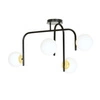 Lampa sufitowa Emibig RAGNAR 4B Czarny GOLD 1032/4B