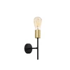 Kinkiet CRESPILO, 21-01252, czarny/złoty, 1x40W E27