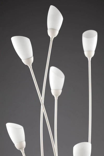 Klasyczna Lampa podłogowa GLORIOSA wys. 160cm 9xG9 14W IP20 | piaskowo-szary