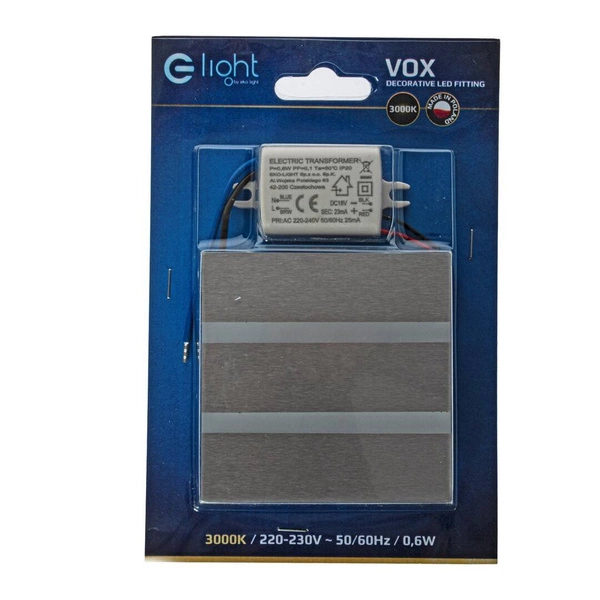 Oprawa schodowa 0,6W VOX ciepła 3000K