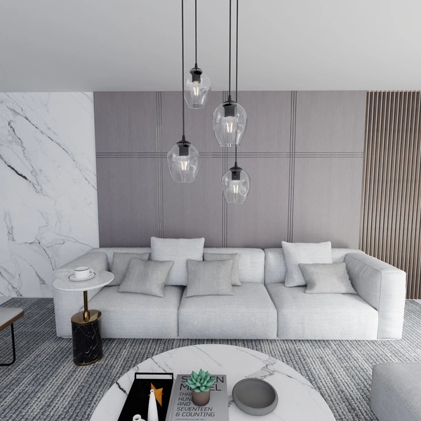 Lampa wisząca Emibig ISTAR 4 BL PREMIUM TRANSPARENT 679/4PREM