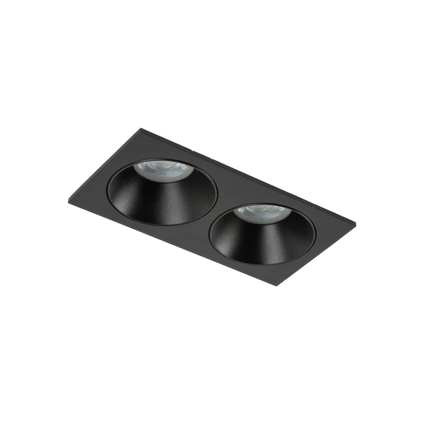 Oprawa wpuszczana podwójna czarna PRISMA DUO BLACK 2 XGU10 10579