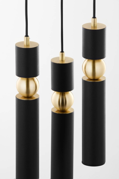 Nowoczesna Lampa wisząca ALAS wys. 35-136cm 3xG10 14W IP20 | Złoty