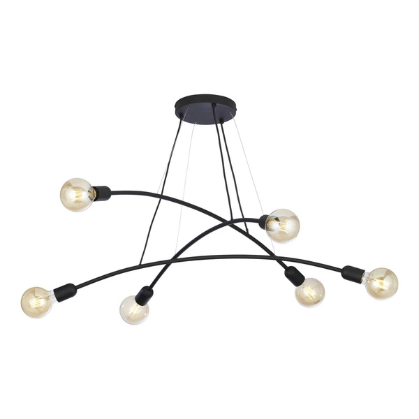 Nowoczesna lampa wisząca HELIX 2726 czarna 2726