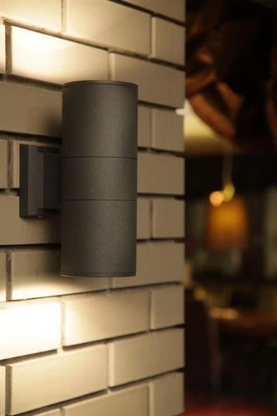 Kinkiet aluminiowy IP54 na elewację 2x E27 ADELA 7001 BL | czarny