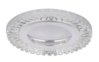 SSP-28 AL/TR LAMPA STROPOWA SREBRNY 2X5W LED 6500K KLOSZ BEZBARWNY