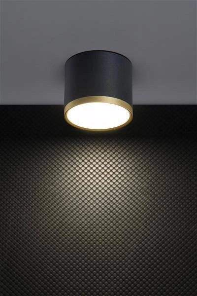 TUBA LAMPA SUFITOWA 9W LED 8,8/7,5 ZŁOTY+CZARNY 4000K