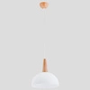 Lampa wisząca ALFA ANJA DREWNIANA 1xE27 30cm | 9626