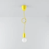 Lampa Wisząca DIEGO 1, PCV Żółta, E27 60W, SL.0578