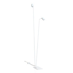 Lampa podłogowa podwójna MONO 120cm 2xGU10 | biały 7705