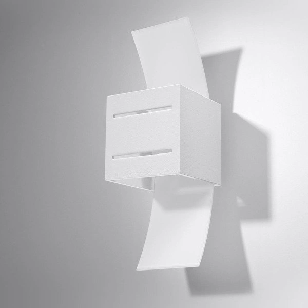 Kinkiet Sollux LORETO Aluminium, Biały, Szkło, G9 12W LED, SL.0203