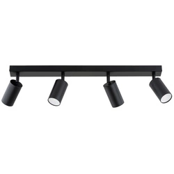 Lampa sufitowa ALFA ATLET CZARNA 4xGU10 60cm | 63328