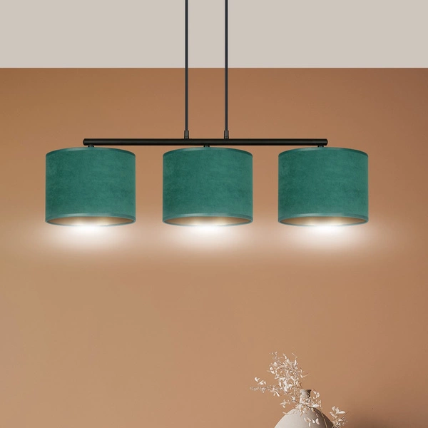 Lampa wisząca Emibig HILDE 3 BL GREEN 1051/3