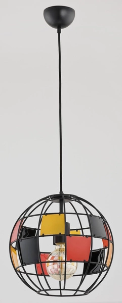 Lampa wisząca ALFA BASKET CZARNA 1xE27 31cm | 60359