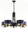 Klasyczny Żyrandol ARTHUR wys. 71cm 5xE27 15W IP20 | czarny