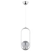 Lampa wisząca ALFA OVAL CHROM 1xE14 17cm | 60699