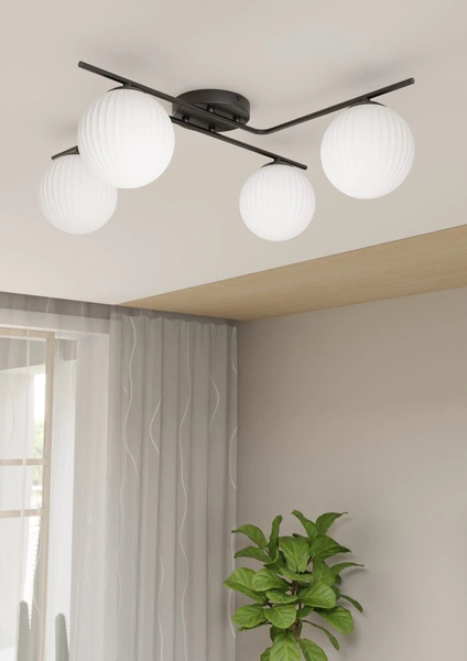 Lampa sufitowa Emibig VESPA 4 BL OPAL 1395/4