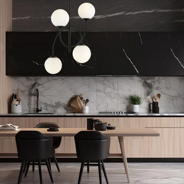 Lampa sufitowa Emibig ARCHI 4B BL OPAL 1288/4B