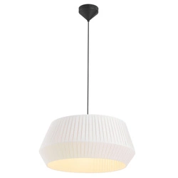 Lampa wisząca DICTE E27 60W Tekstylia | Biały