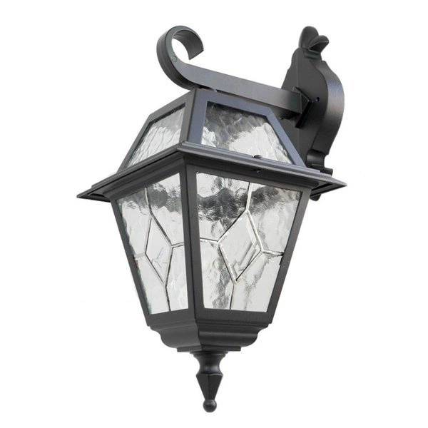 Kinkiet klasyczny zewnętrzny Witraż K 3012/1/NC | czarny