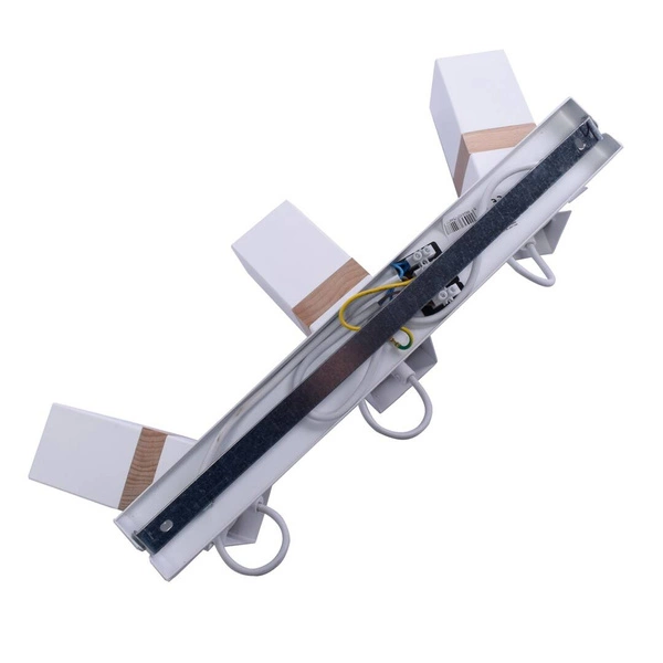 Lampa sufitowa nowoczesna reflektorek spot VIDAR III biały szer. 60cm