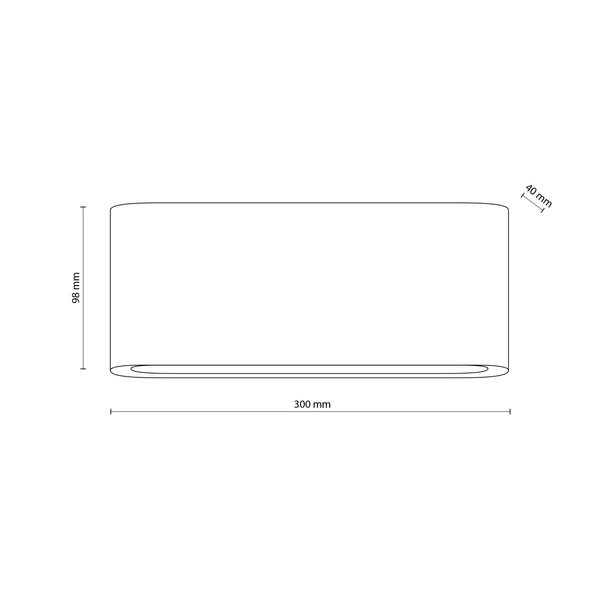 ARWENA L BLACK KINKIET IP 54