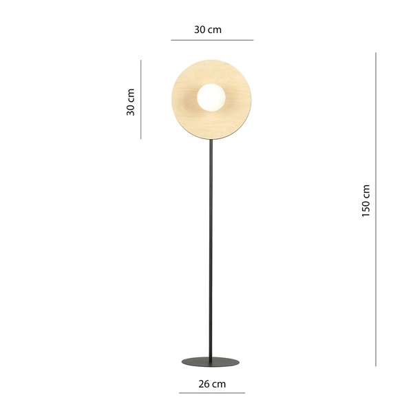 Lampa podłogowa Emibig SOHO LP1 OPAL 1303/LP1