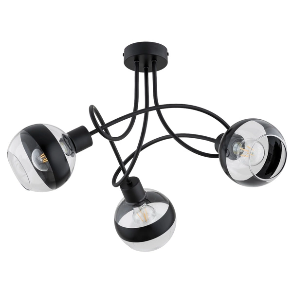 Lampa sufitowa ALFA KARO 1 CZARNA 3xE27 58cm | 62467