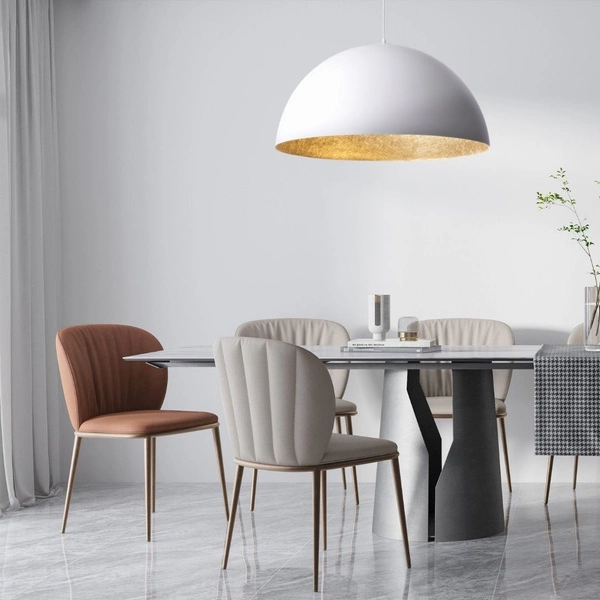Lampa wisząca SFERA biało - złota 70cm