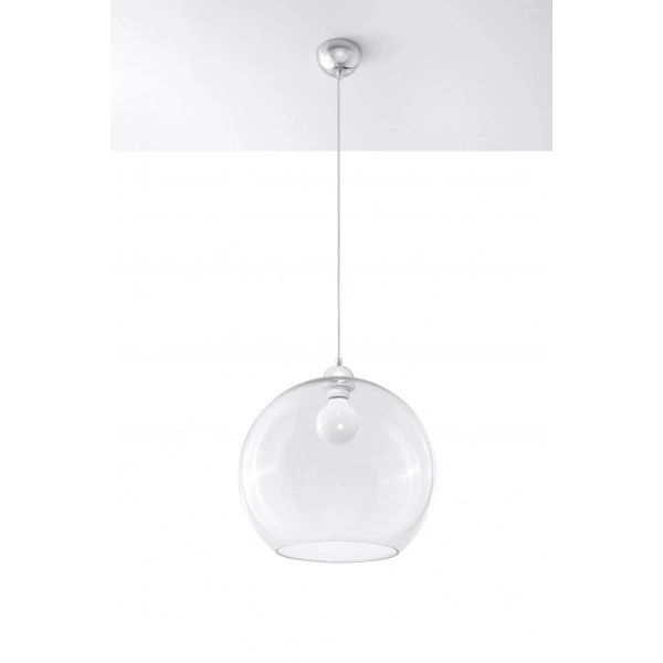 Nowoczesna lampa wisząca MARCO SL.0272 chrom/transparentny 1xE27
