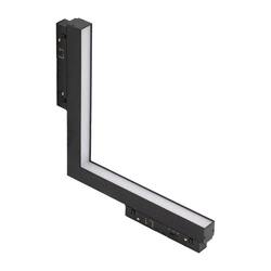 ALFA SAGA TRACK MAGNETIC 2LINE CORNER B 24W CCT SWITCH DIM BK