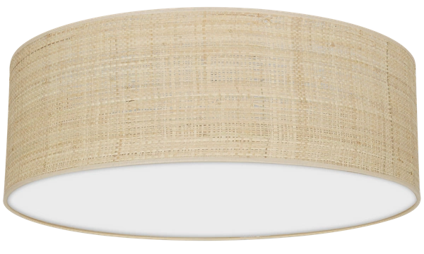 Lampa sufitowa MARSHALL, MLP7488, 50 cm, biały/rattan, 3x60W E27
