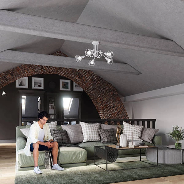 Lampa sufitowa ARTEMIS 3, biały/chrom, 3x40W E14, SL.1104