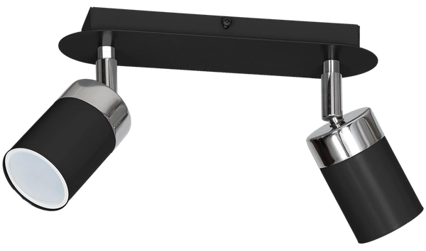Lampa sufitowa nowoczesna reflektorek spot JOKER II czarny szer. 36cm