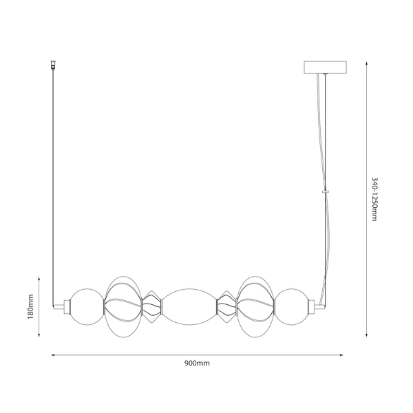 Lampa wisząca ASCOLI 24W LED