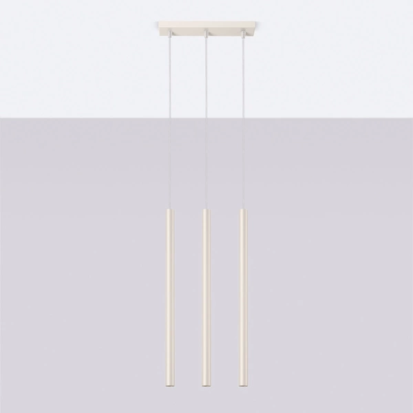 Lampa wisząca PASTELO 3 beżowa