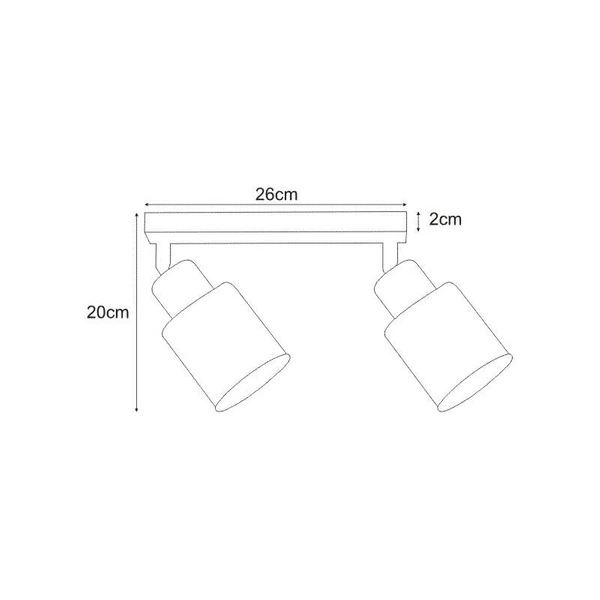 Reflektor / spot K-4561 z serii TROY BLACK