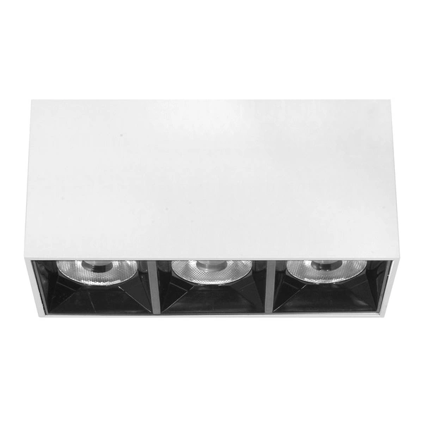 Lampa liniowa natynkowa 9w 4000K biało-czarna JDL-6T