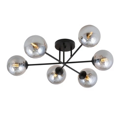 Lampa sufitowa Emibig ROMA 6 BL GRAFIT 1245/6