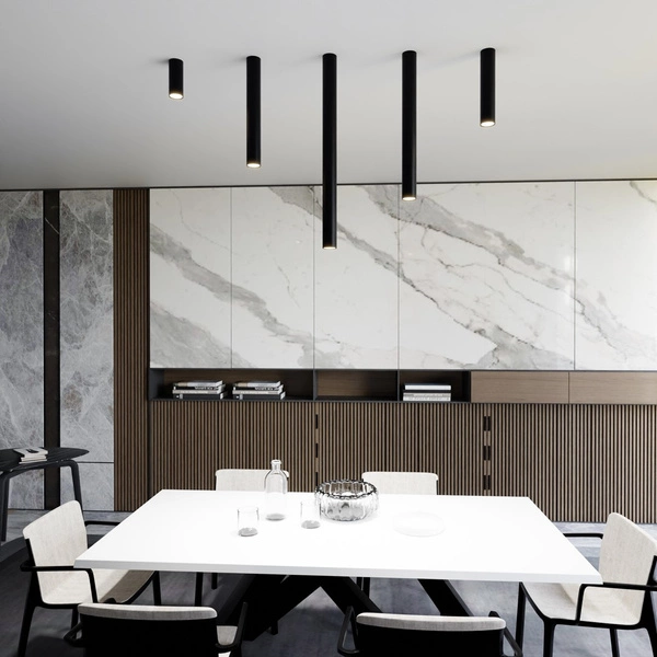 Lampa sufitowa Emibig TECNO 1S Czarny oprawa oświetleniowa 1316/1S