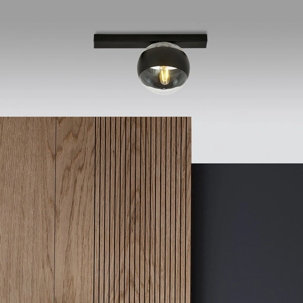 Lampa sufitowa Emibig FIT 1 Czarny/STRIPE 1123/1