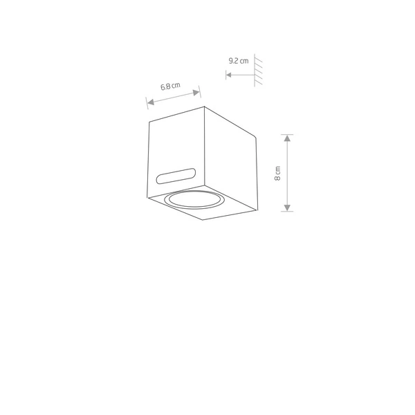 Kinkiet zewnętrzny na elewację ASSOS I czarny 9123