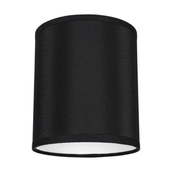 Abażur Cylinder E27 H20 Czarny Tkanina A0003