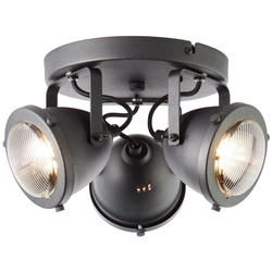 Lampa sufitowa spot Carmen Brilliant 3x5W Czarny Metal