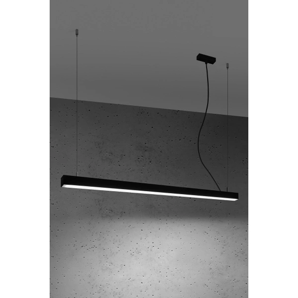 Lampa wisząca PINNE 1170 CZARNA 38W barwa neutralna 4000K TH.069