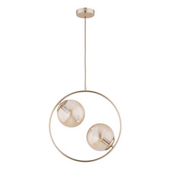 Lampa wisząca ALFA ADINO S 54 ZŁOTA 2xE14 39cm | 62440