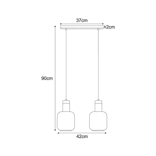 Lampa wisząca K-5266 z serii DOKA