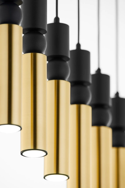 Nowoczesna Lampa wisząca ALAS wys. 120cm 6xG10 14W IP20 | Złoty