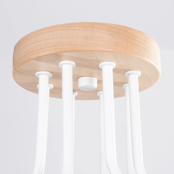 Żyrandol TIMBO 8 biały