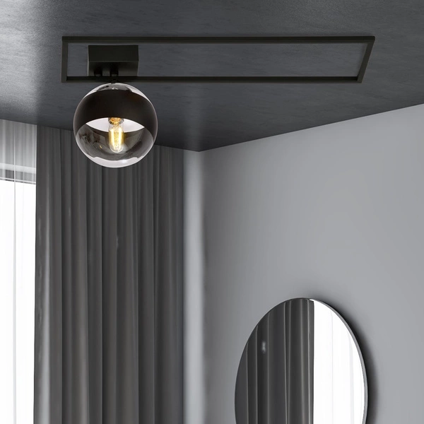 Lampa sufitowa Emibig IMAGO 1B Czarny/STRIPE 1132/1B